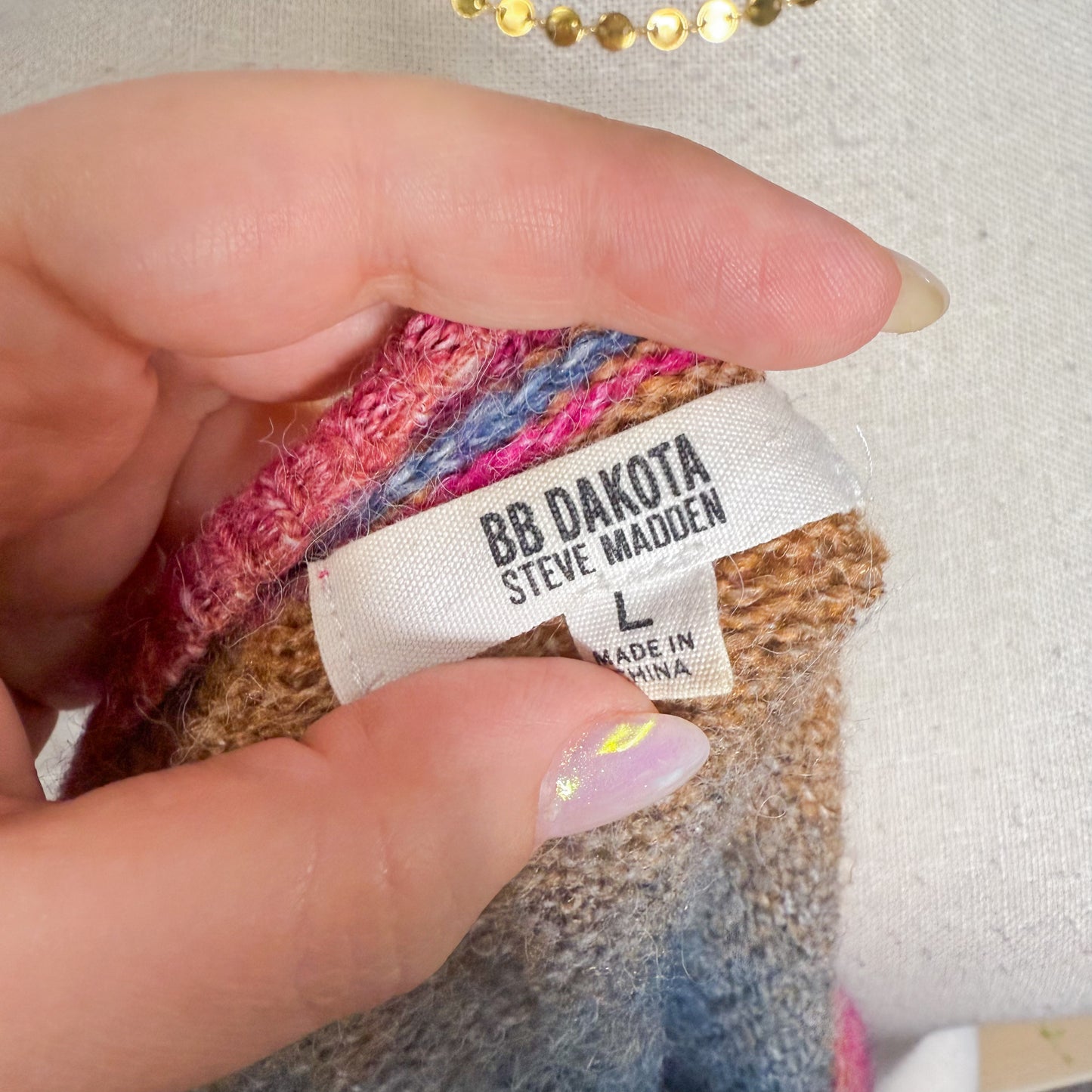 BB Dakota Steve Madden Ombré Wool Sweater (L)