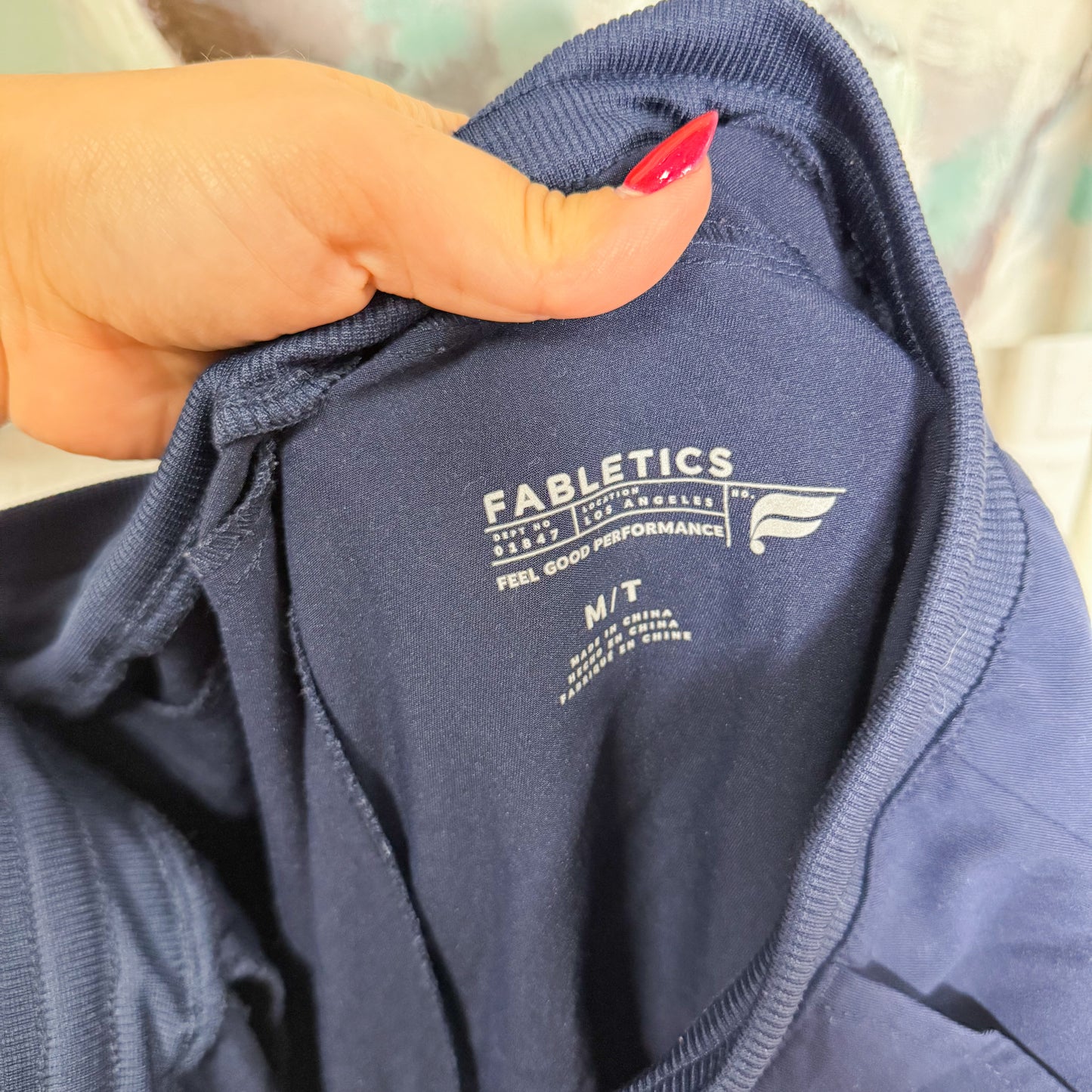 Fabletics Navy Active Scrub Joggers (M/T)