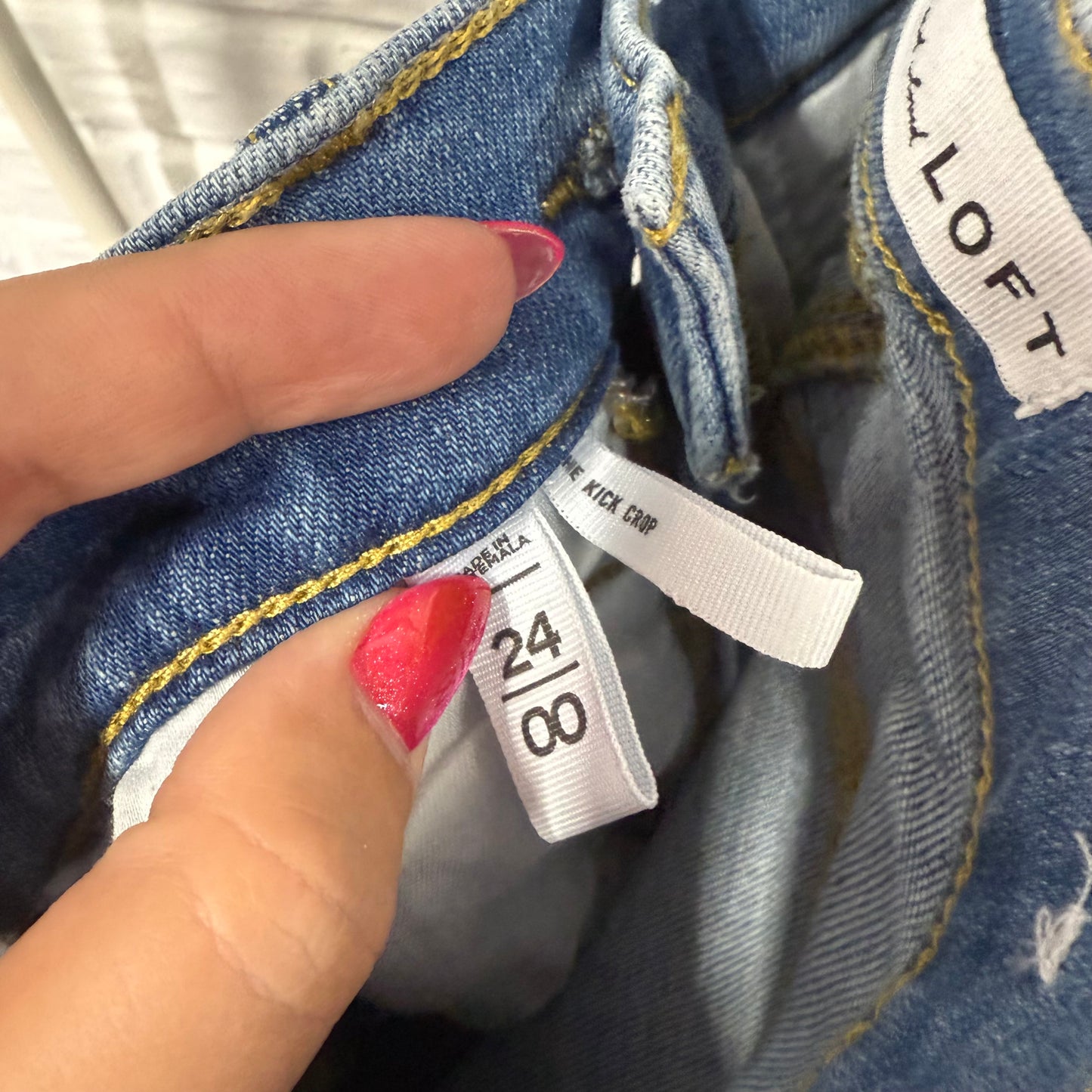 LOFT Classic Wash Kick Crop Jeans (24/00)