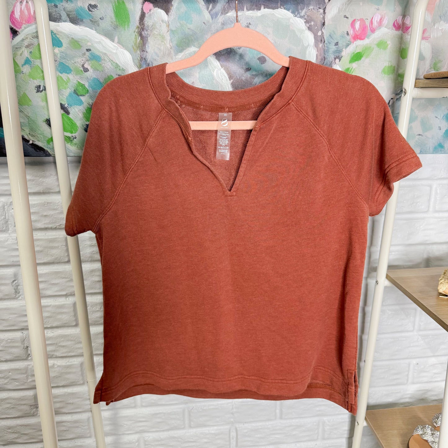 Lou & Grey New Washed Cozy Cotton Set in Copper (XS)