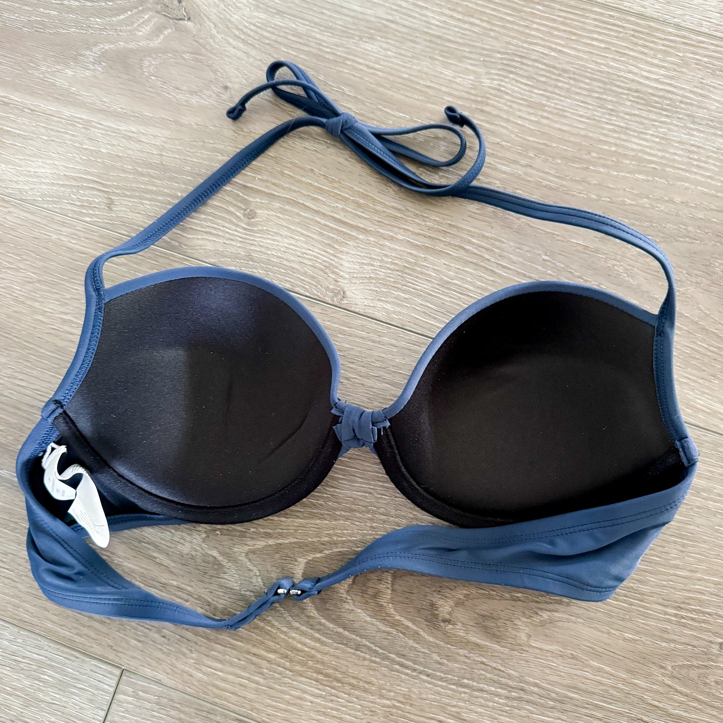 Cupshe Navy Two-Piece Monokini Underwire (M)