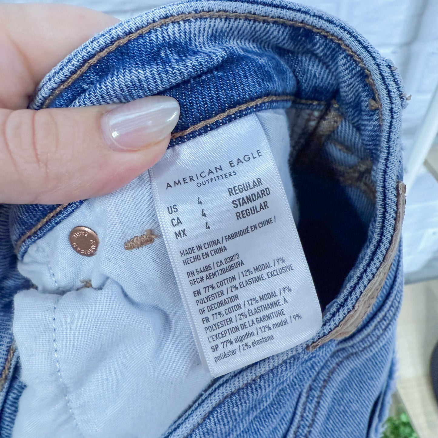 American Eagle Distressed Mom Jeans (4)