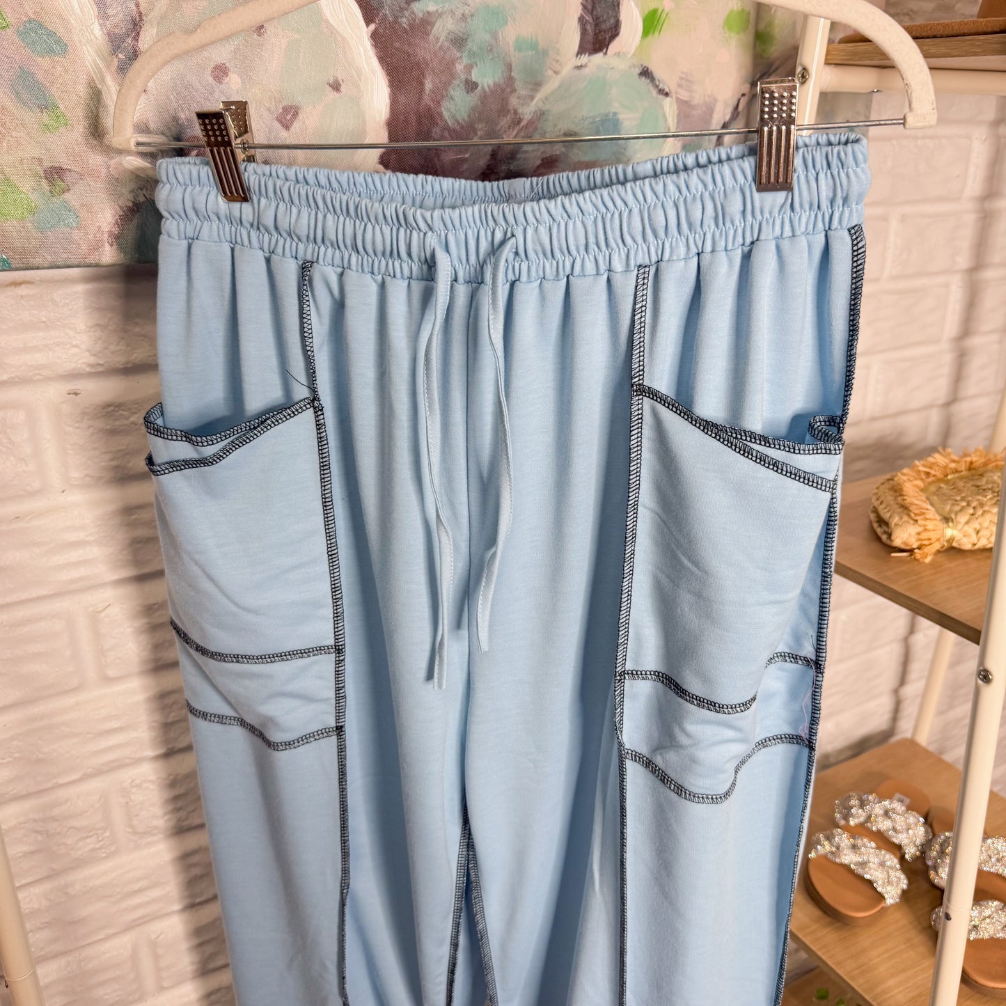 Blue Barrel Wide Leg Pants (multiple sizes available)