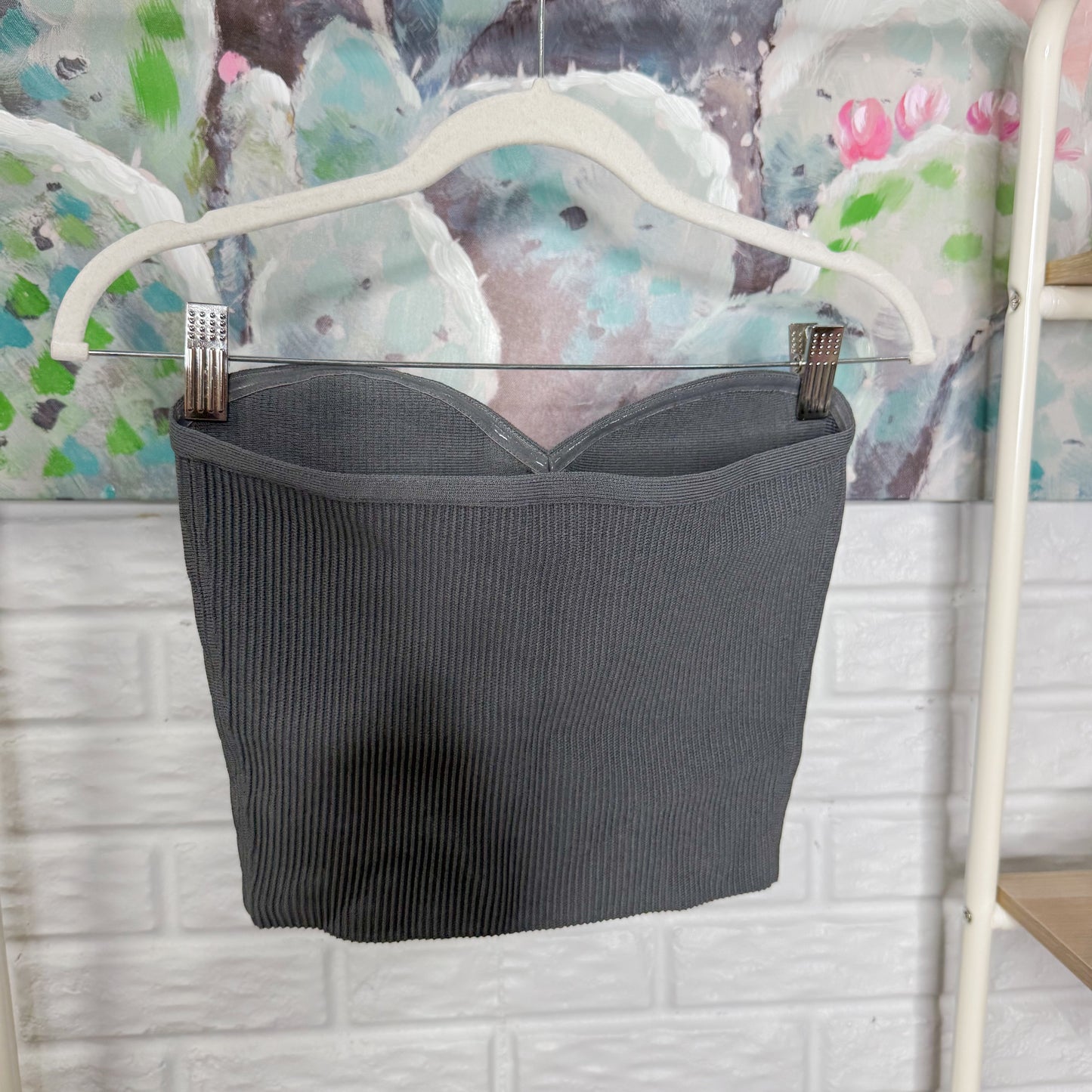 Aritzia New Sculpt Knit Sweatheart Tube Top (M)