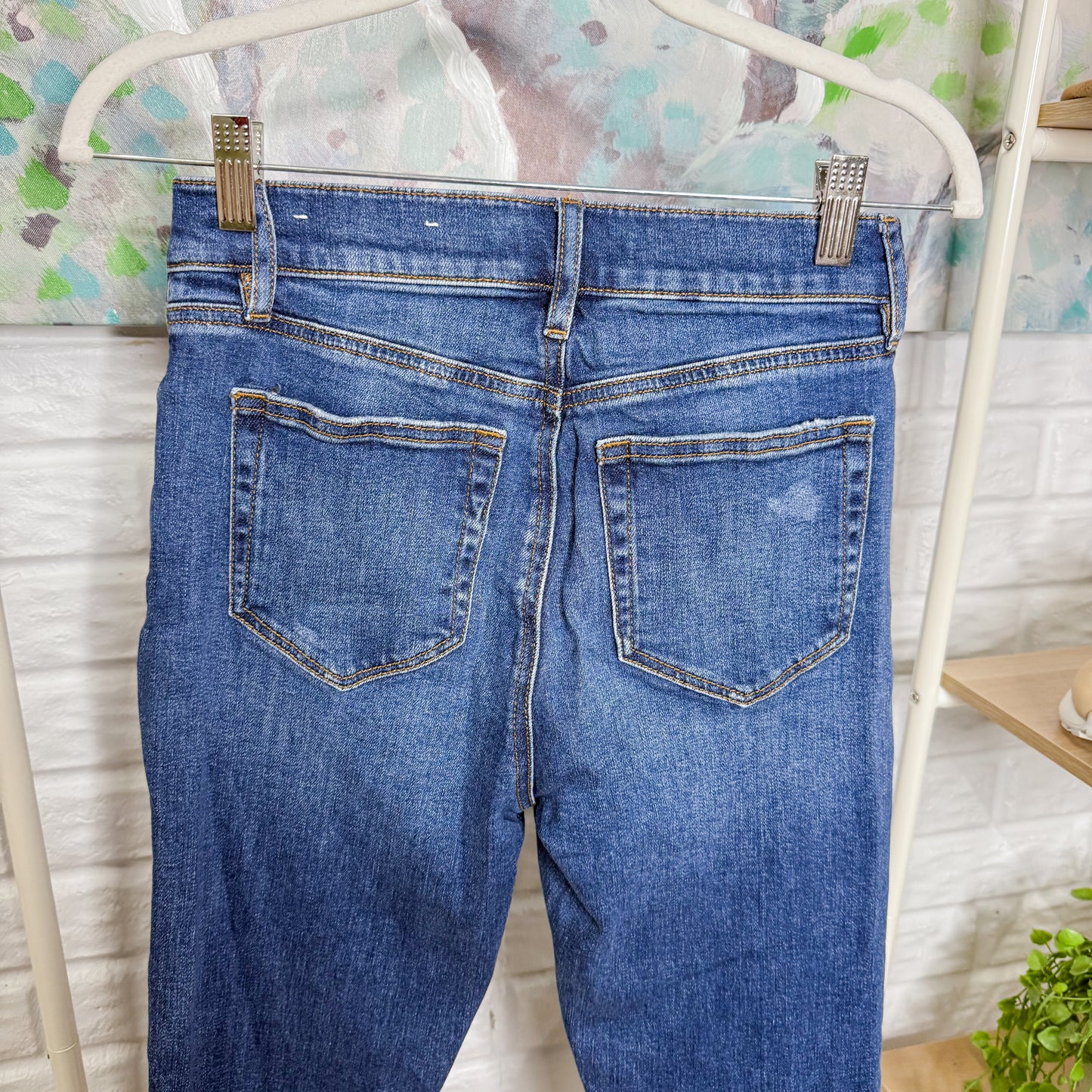 LOFT Skinny High Rise Blue Jeans (25/0)