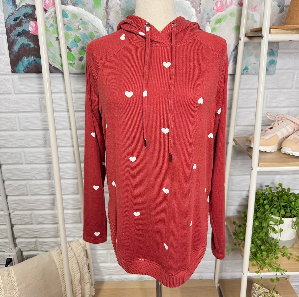 Maurice’s New Red Heart Hoodie (XS)