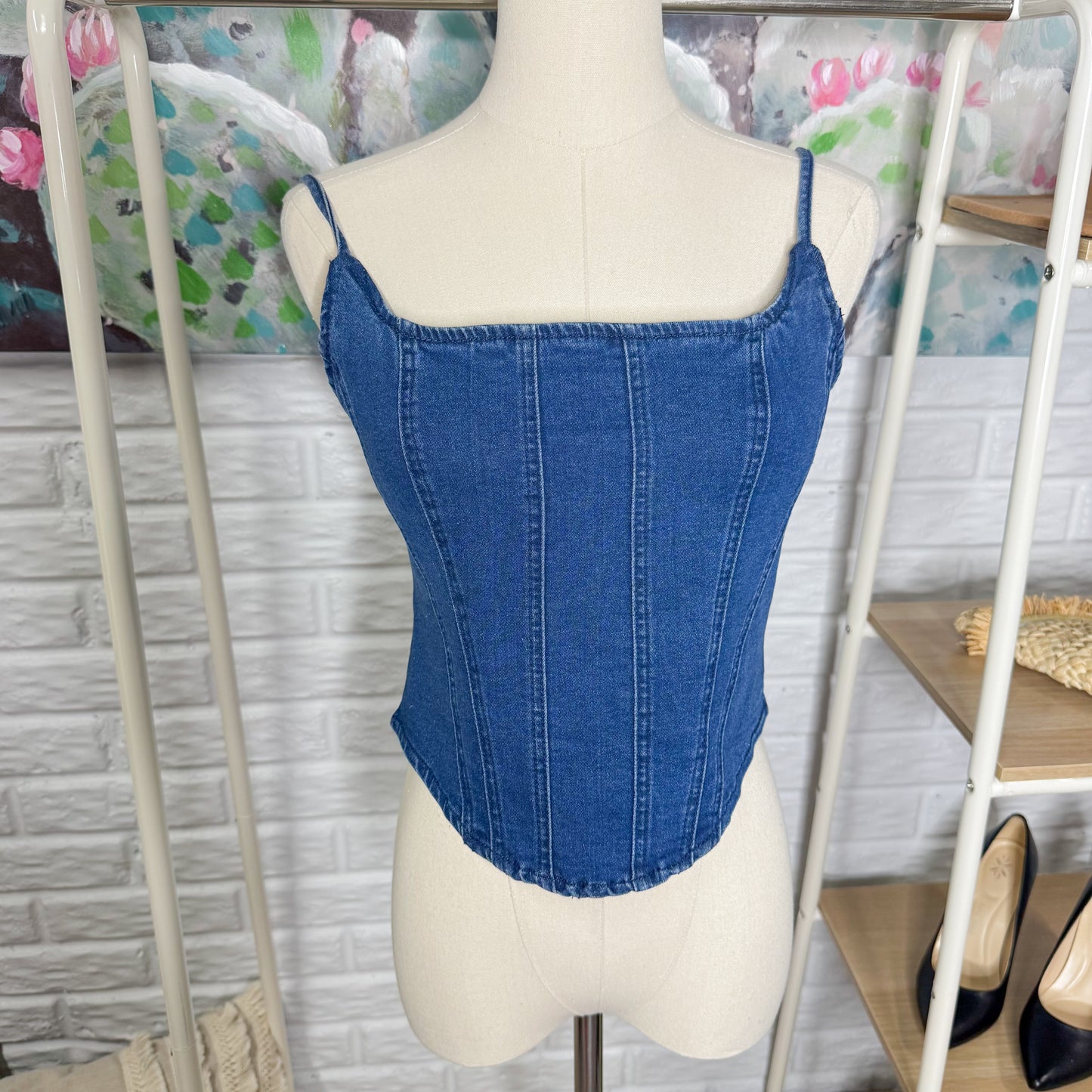 Imily Sleeveless Denim Vest (Small)