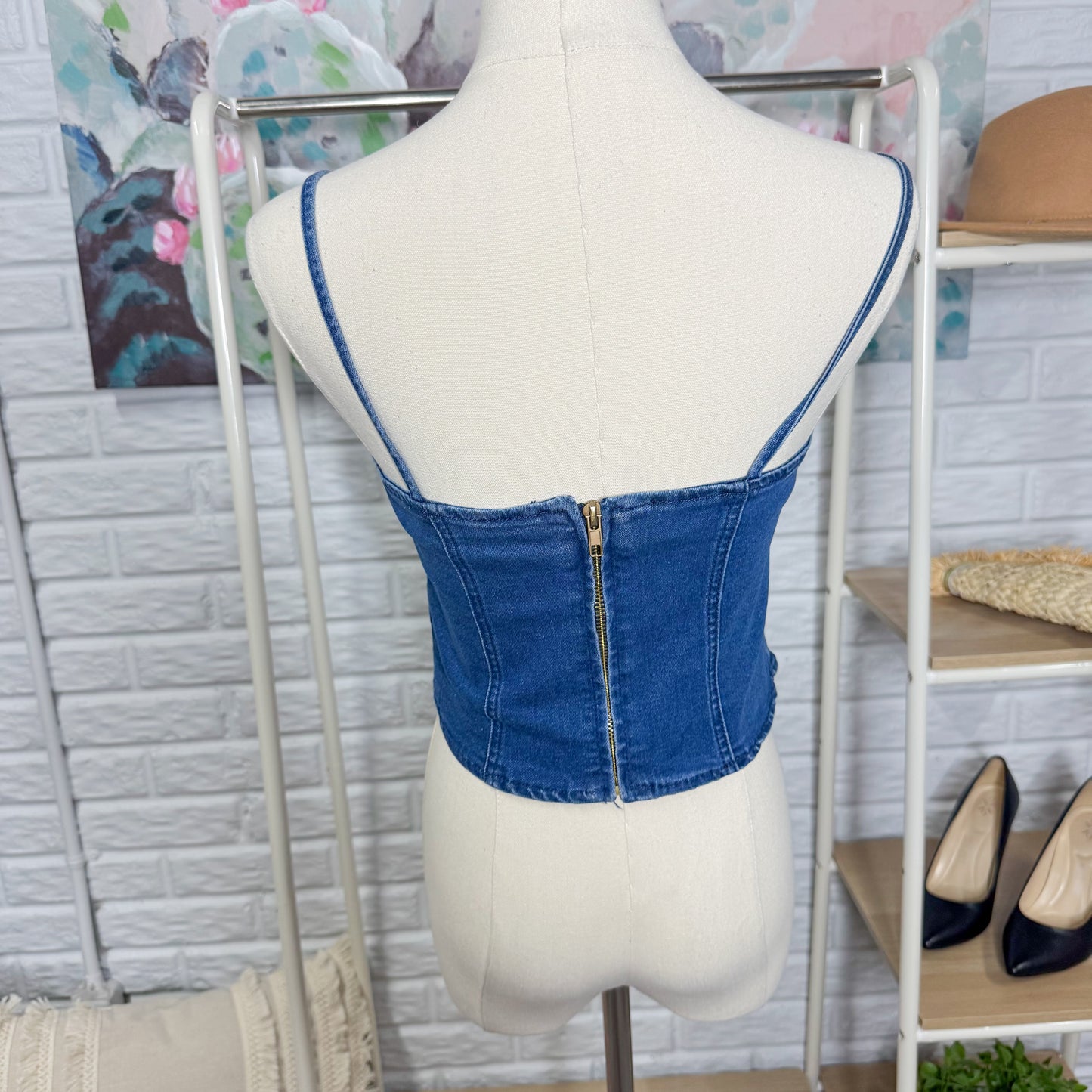 Imily Sleeveless Denim Vest (Small)