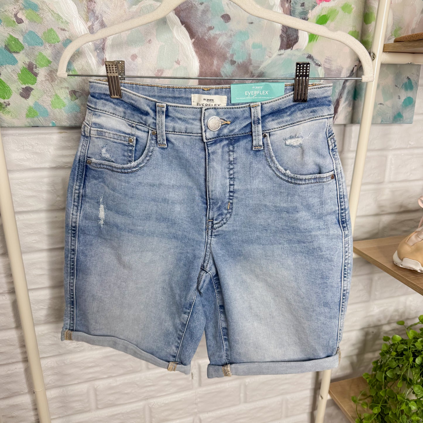 Maurice’s Everflex Bermuda 8” High Rise Shorts (2)