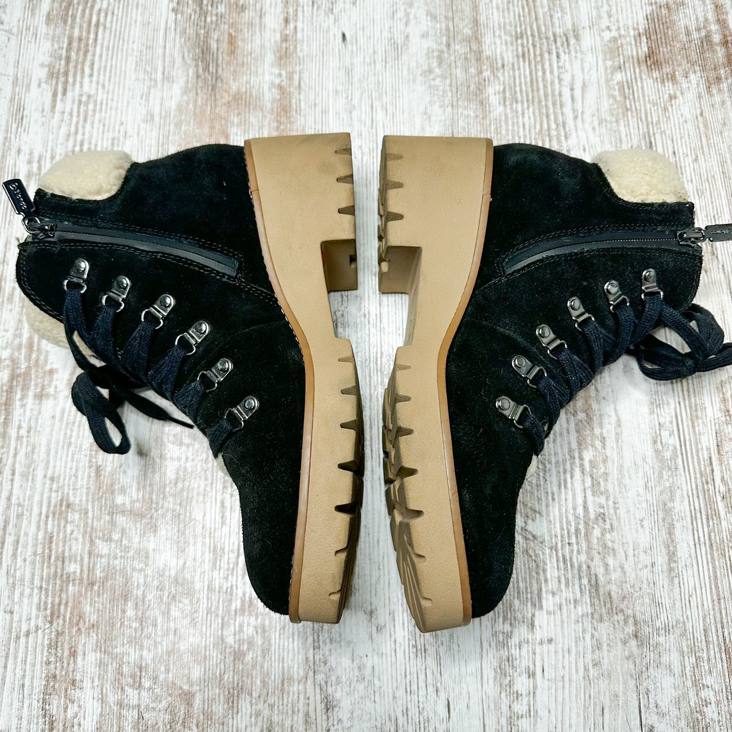 Blondo Devin Black Suede Waterproof Booties Size 9.5