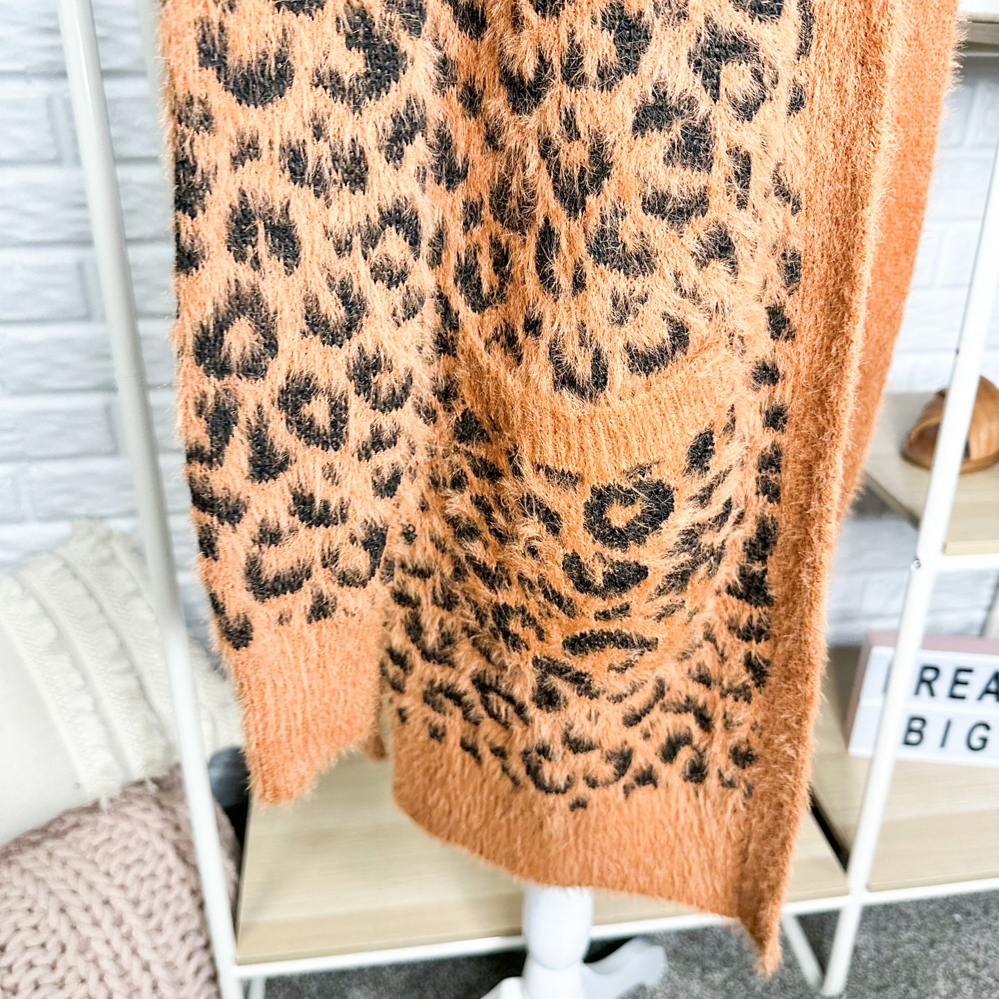 Maurice's New Fuzzy Leopard Cardigan Size XS