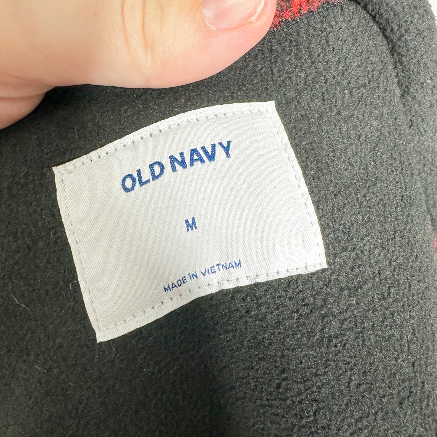 Old Navy Fleece Buffalo Plaid Jacket Size Medium