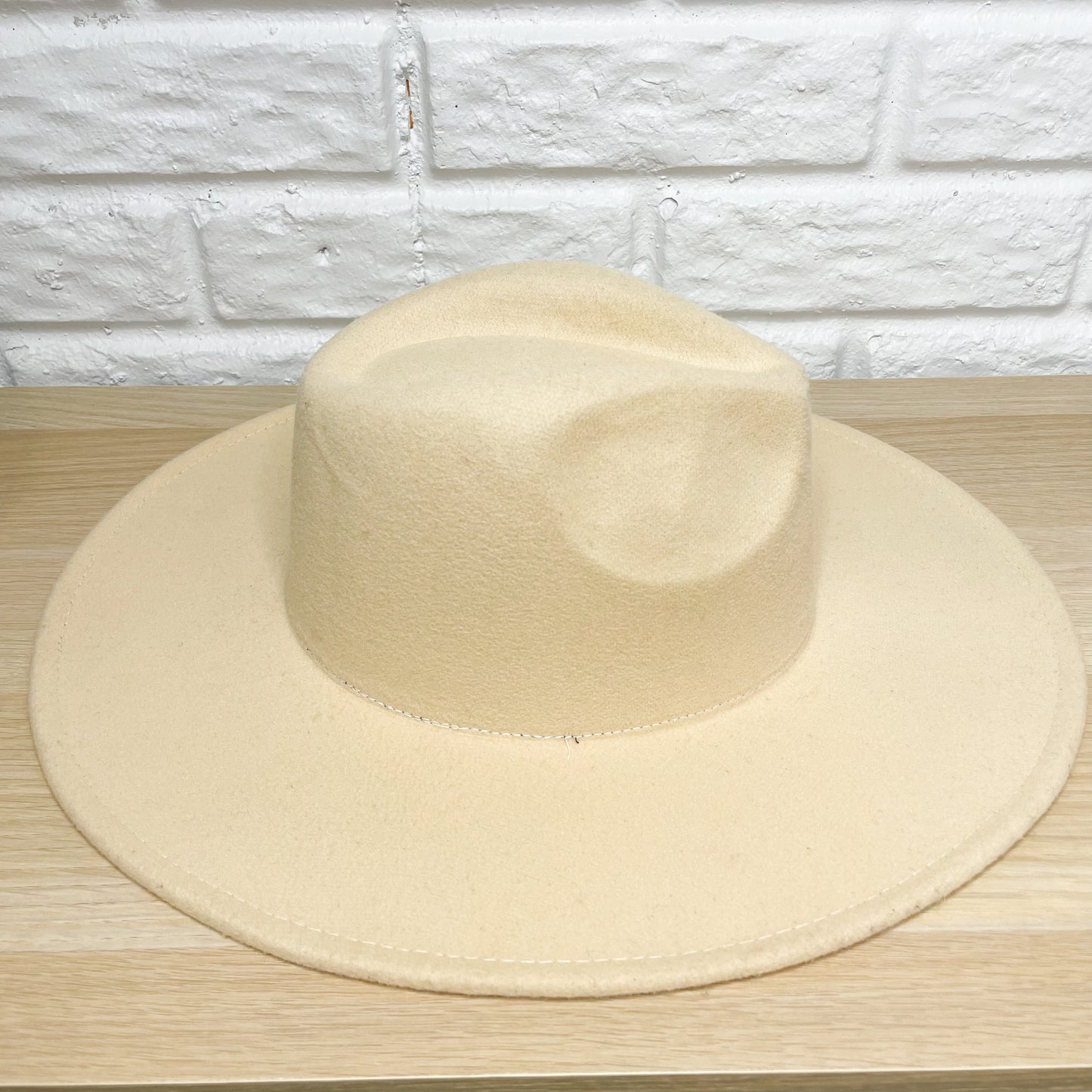 Sew In Style Cream Fedora Hat