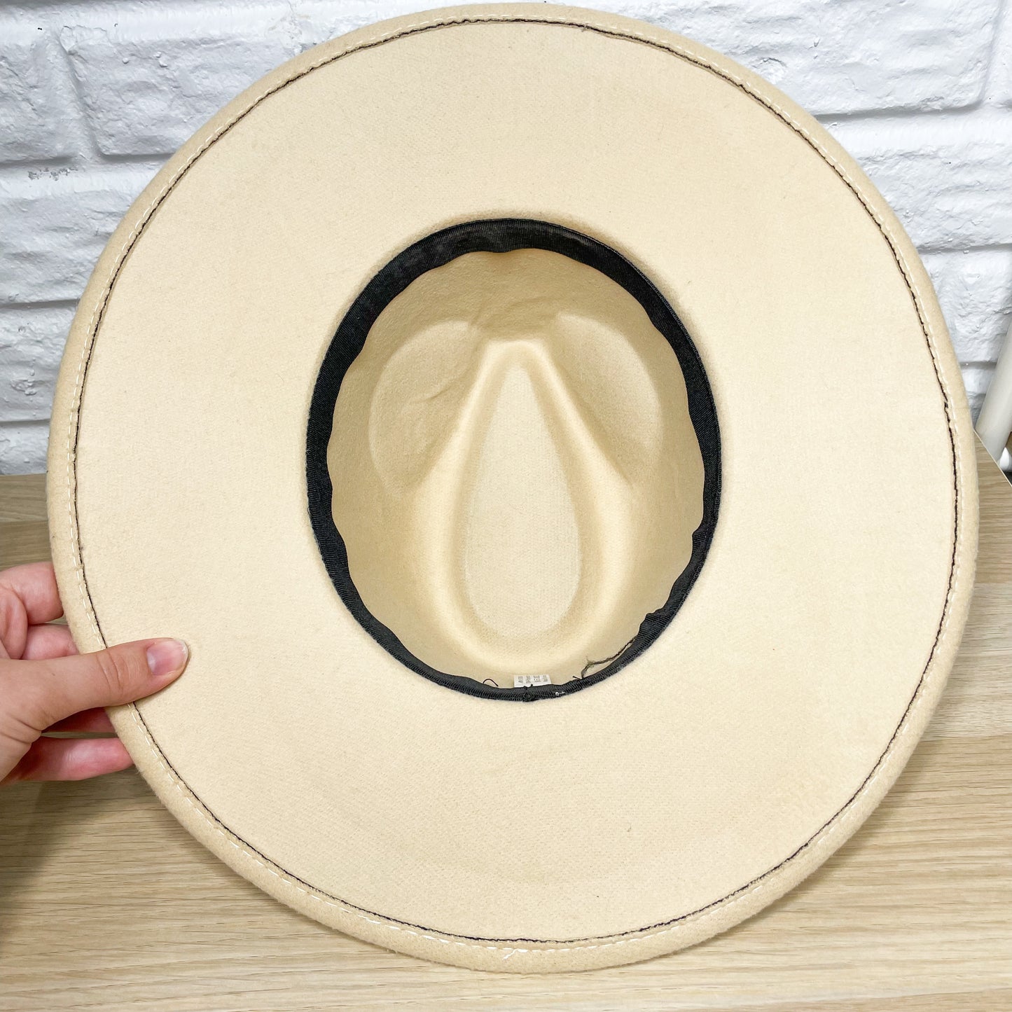 Sew In Style Cream Fedora Hat
