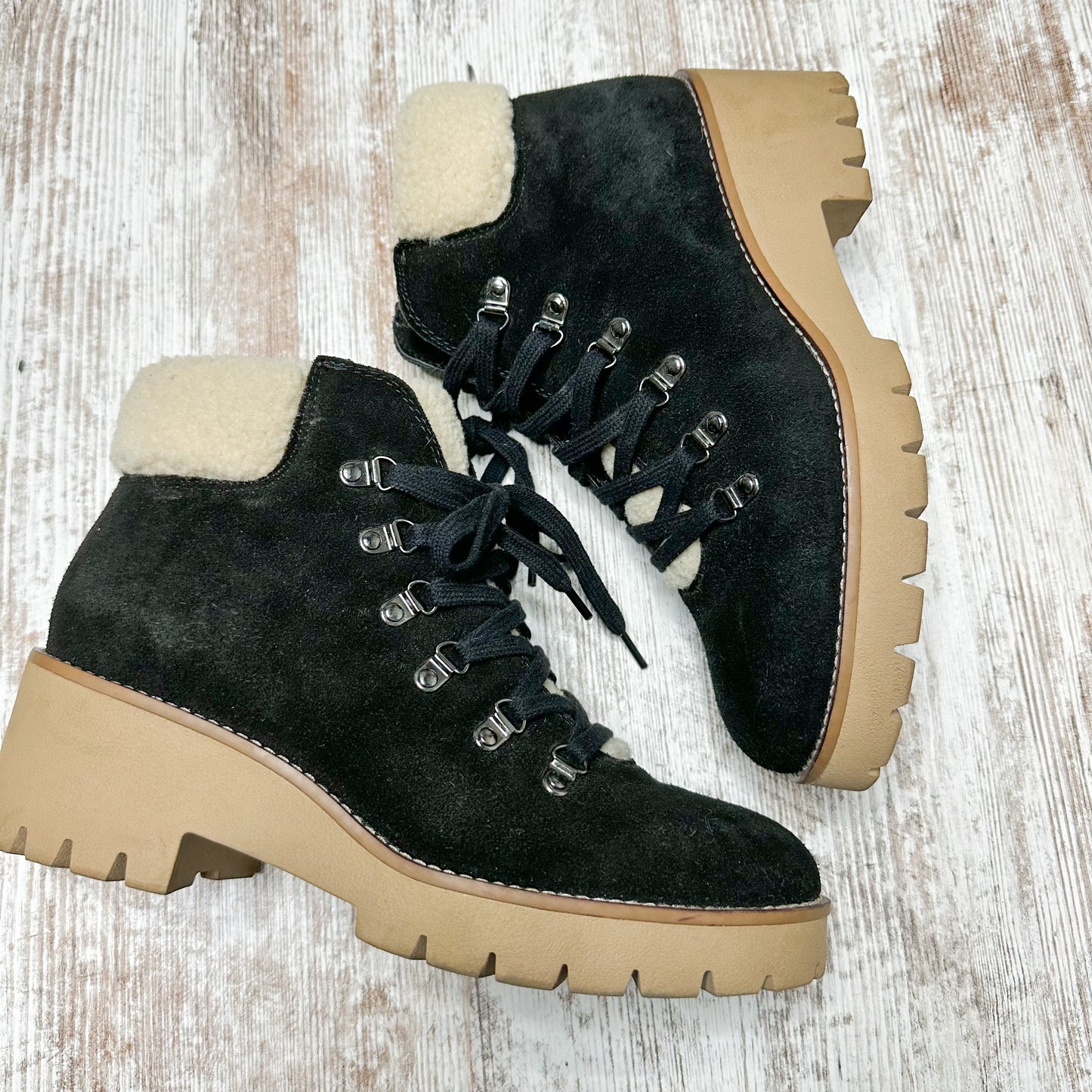 Blondo Devin Black Suede Waterproof Booties Size 9.5