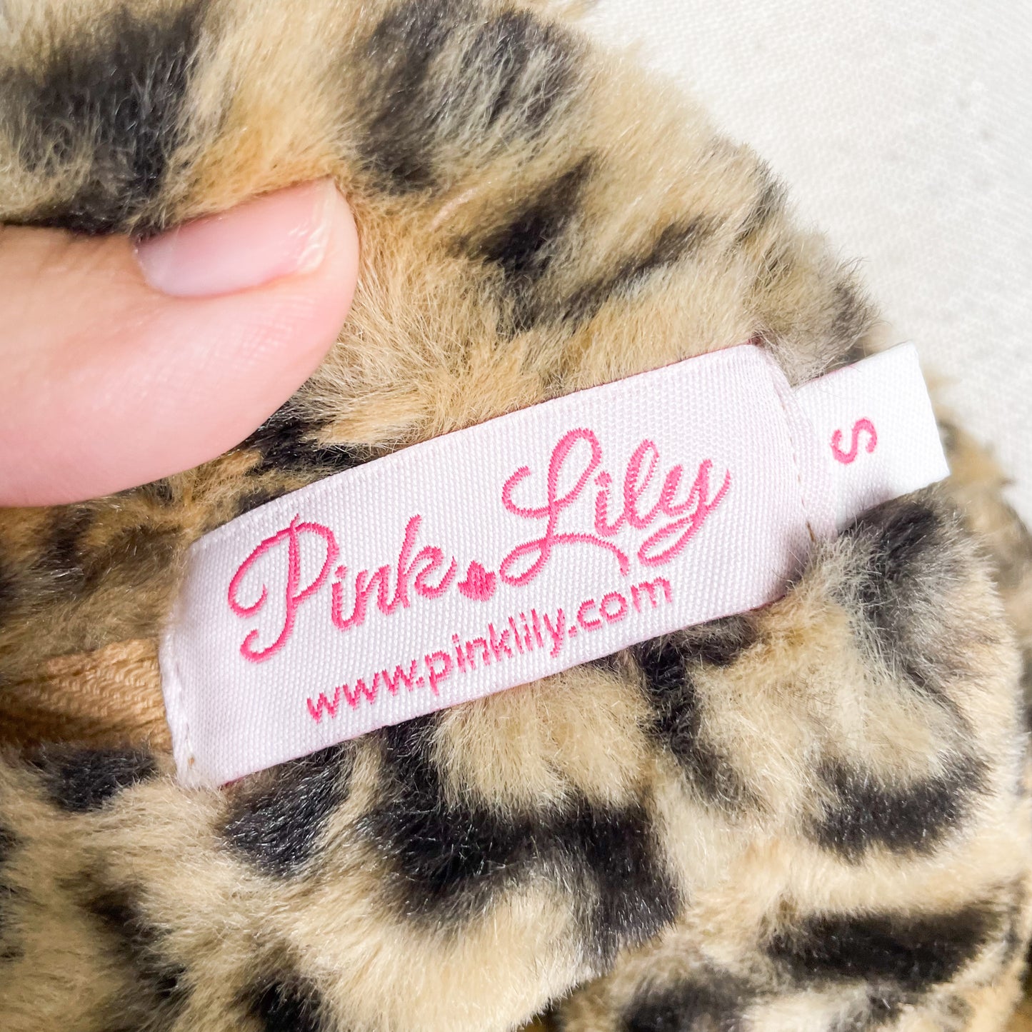 Pink Lily NEW Around The Clock Leopard Quarter Zip Pullover Size Small