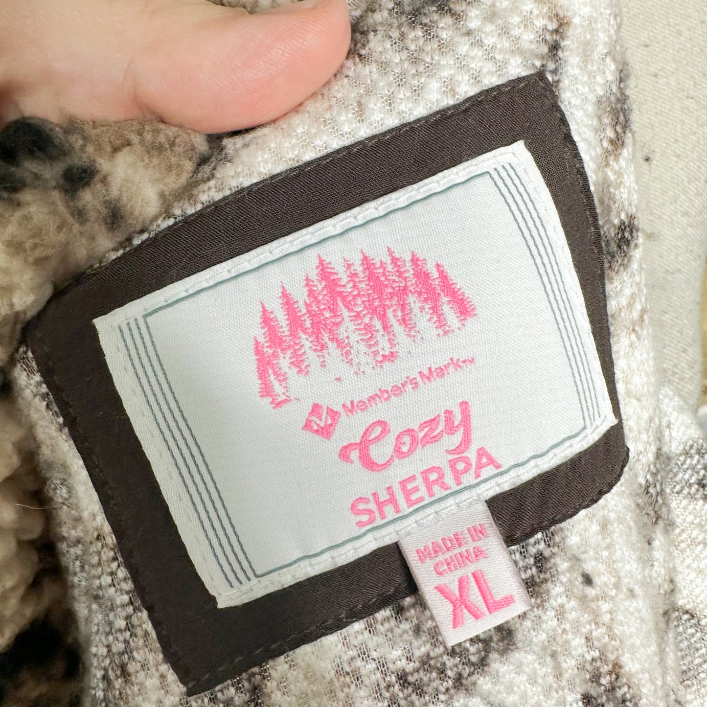 Cozy Sherpa Leopard Print Jacket Size XL