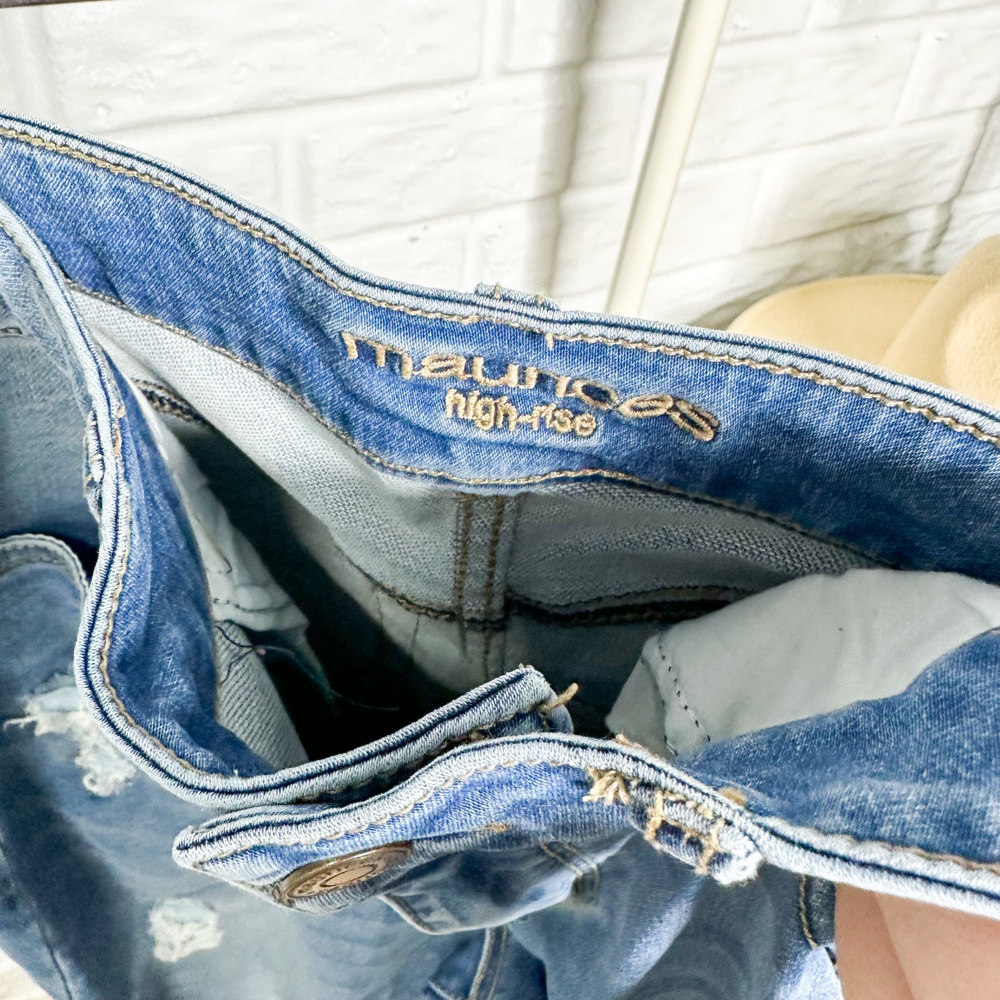 Maurice's Distressed High Rise Skinny Jeans Size XS