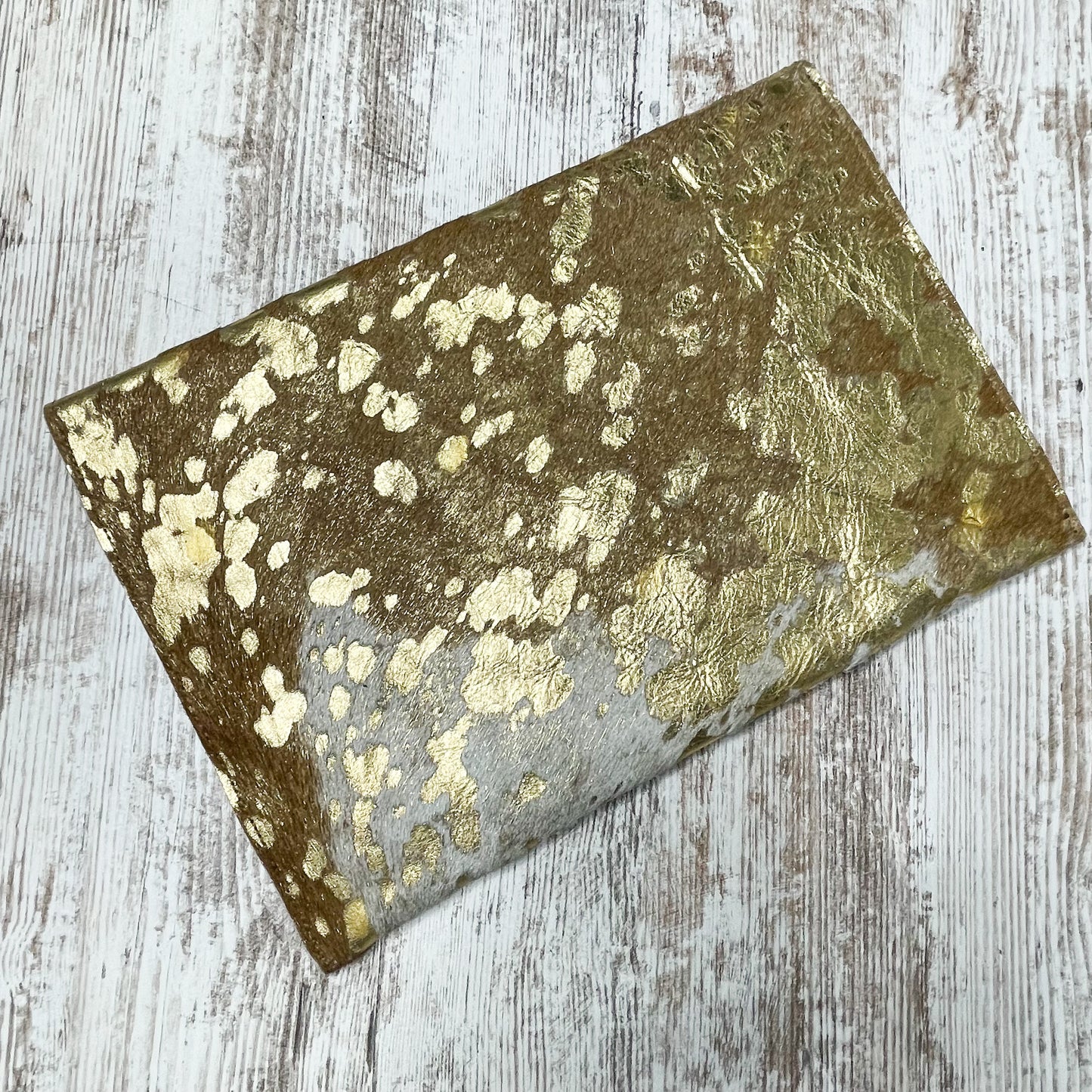 Leah & Luella Acid Wash Cowhide Clutch