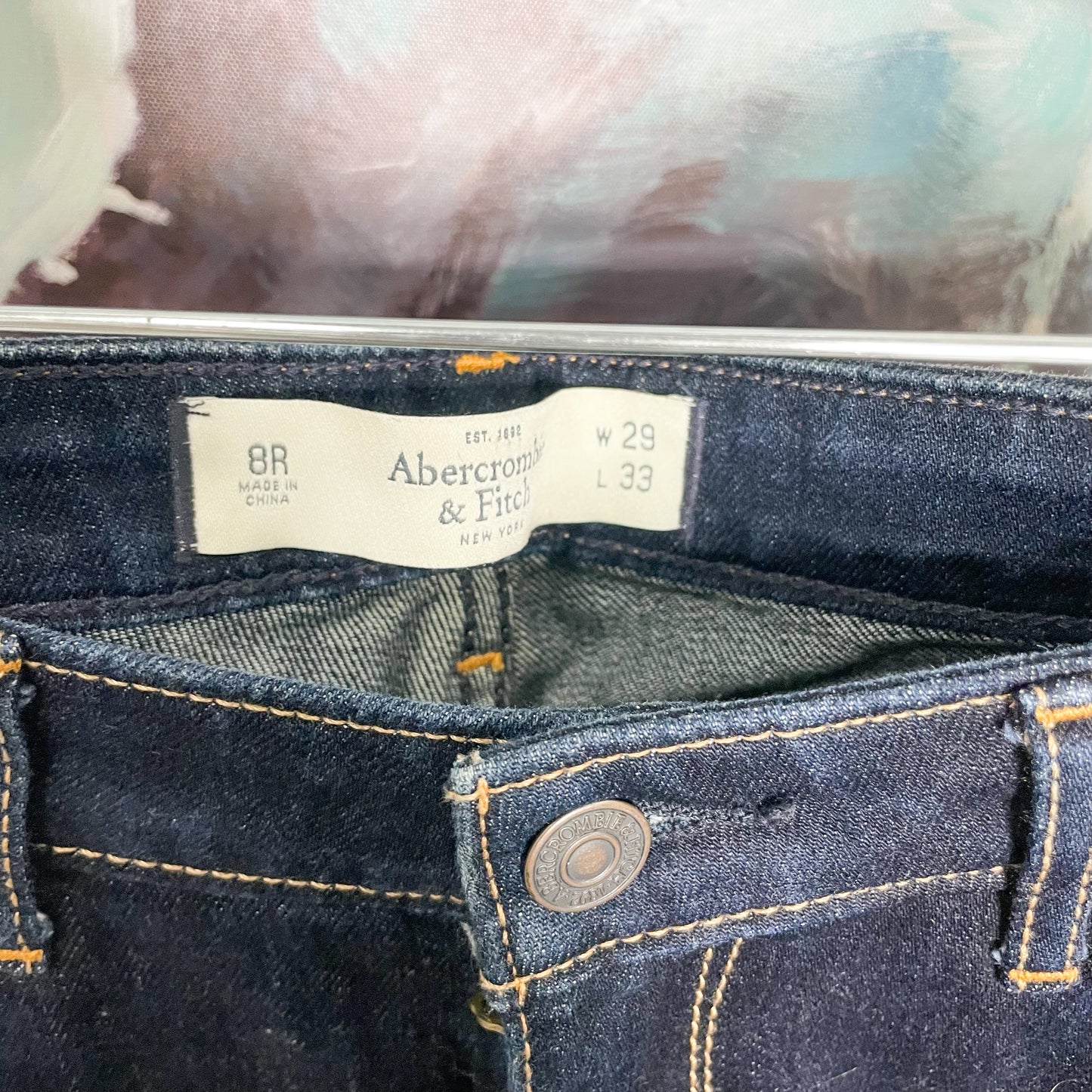 Abercrombie & Fitch The Skinny Dark Wash Jeans Size 8R