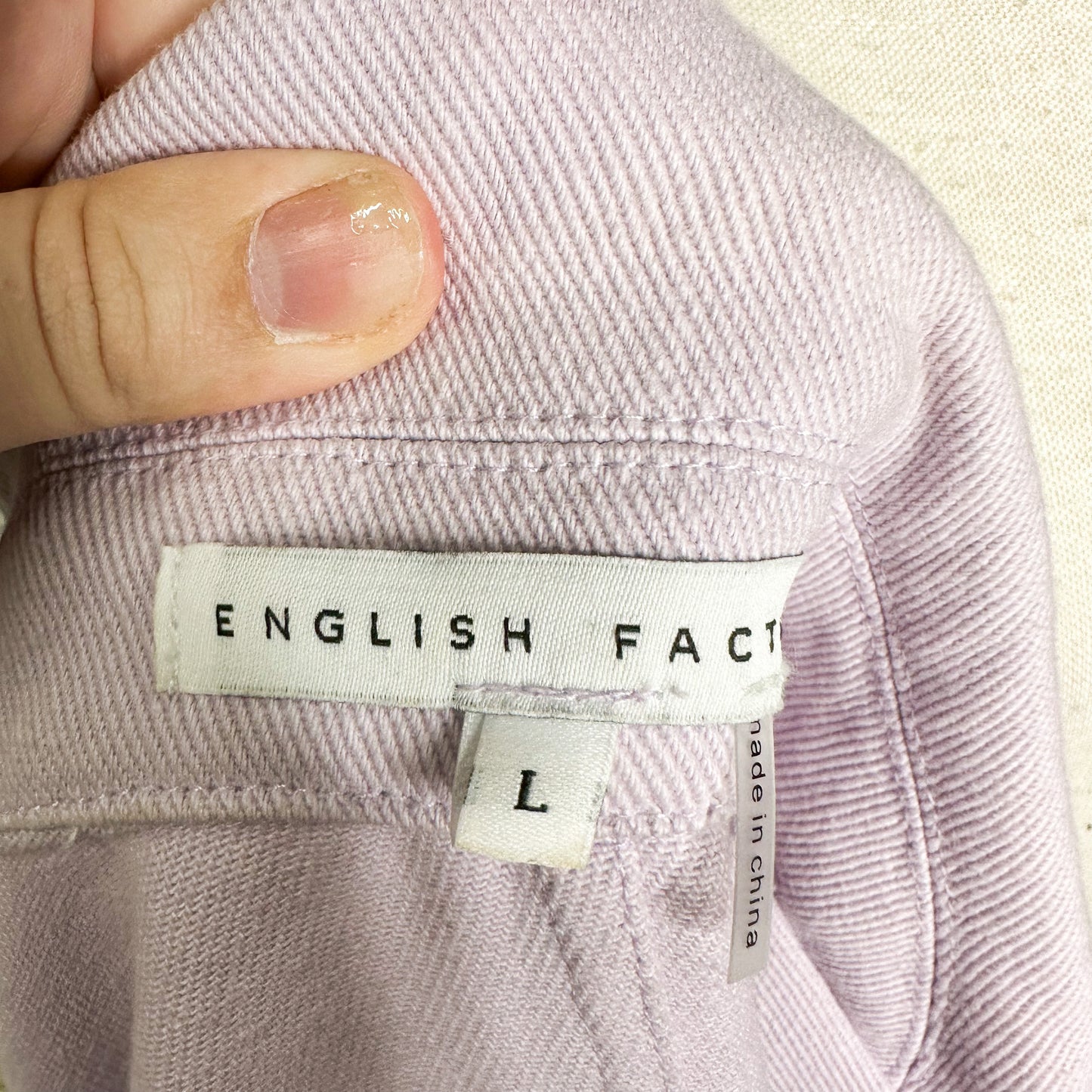 English Factory Pastel Oversized Shacket Size Large