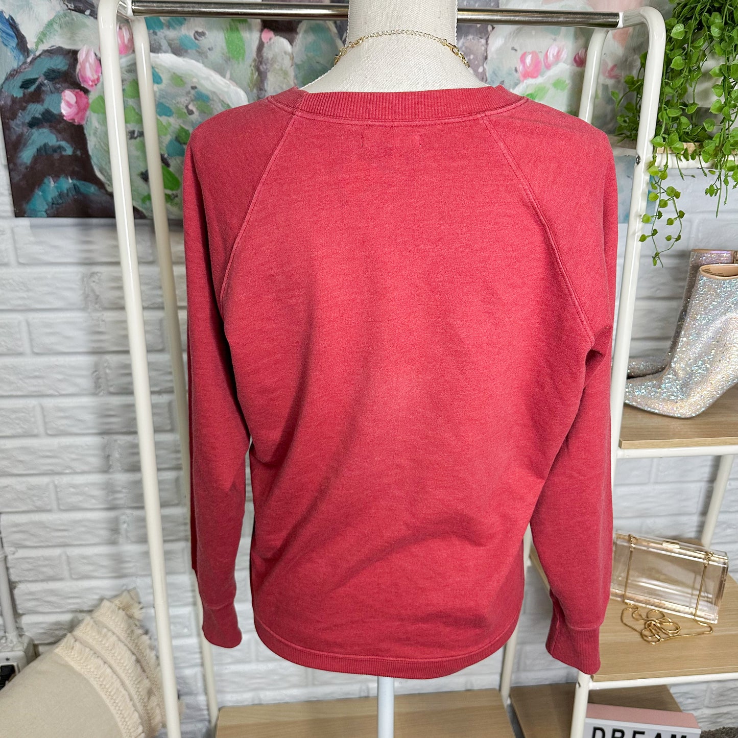 Maurice’s Red Holly Jolly Graphic Sweatshirt Size XS