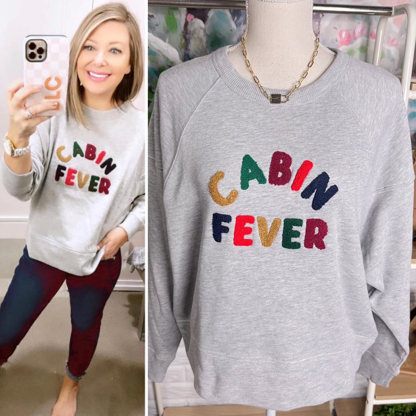 Lou & Grey Cabin Fever Fluffy Fleece Graphic Sweater Size XS