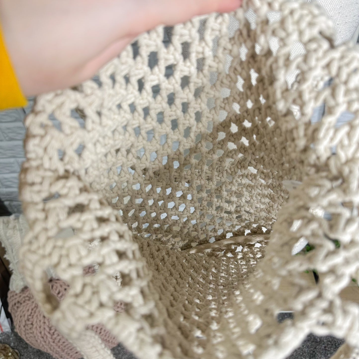 LOFT Crochet Market Tote Bag