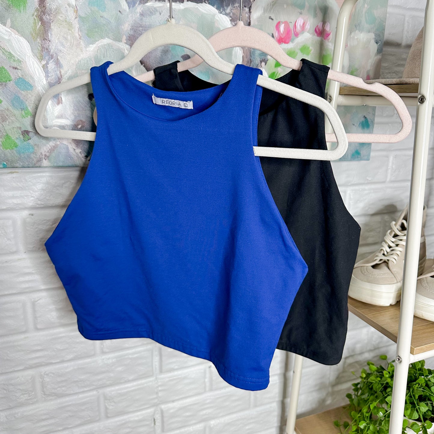 Two Athletic Crop Tank Bundle (L)