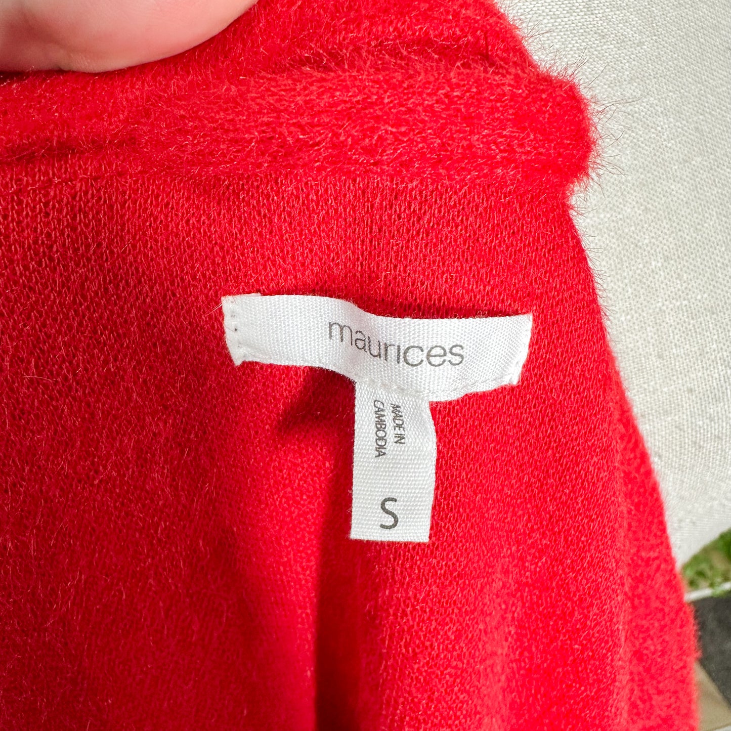 Maurice’s Red Coatagin Size Small