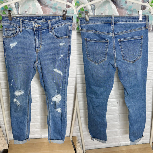 Old Navy Mid Rise Rockstar Super Skinny Jeans Size 4