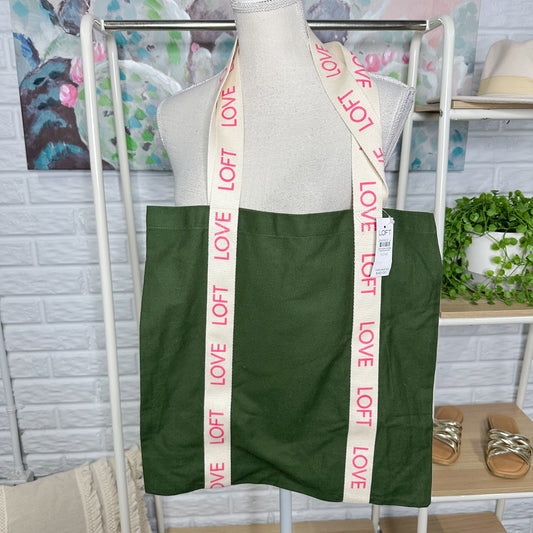 LOFT New Green Tote Bag