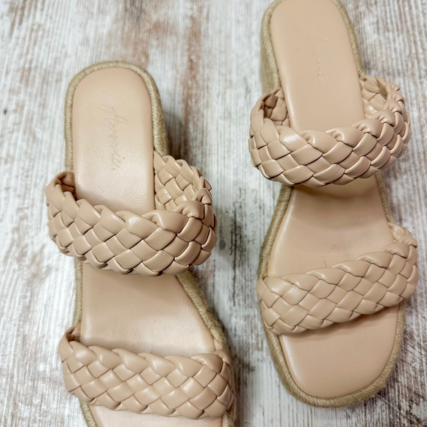 Arromic Platform Braided Wedge Sandal (8.5)