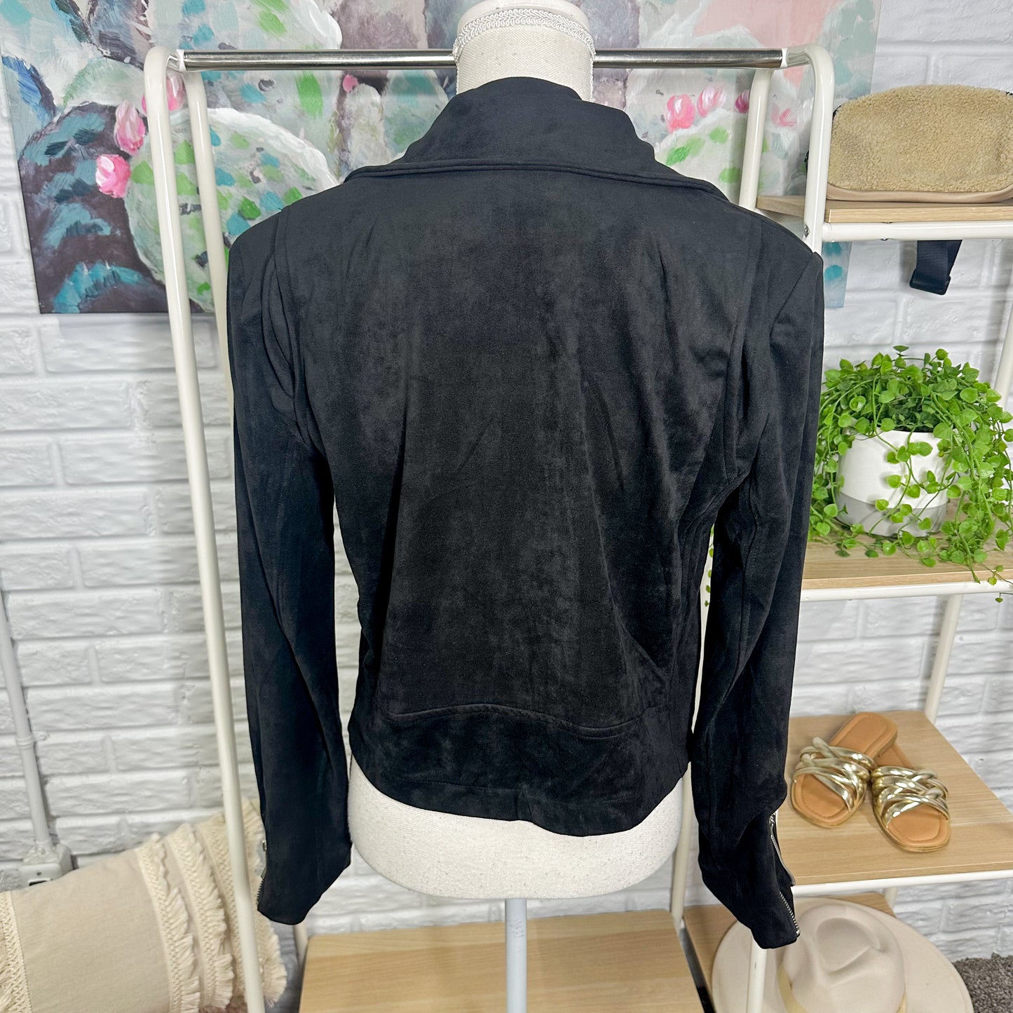 Vici Market Street Vegan Suede Moto Jacket (XL)