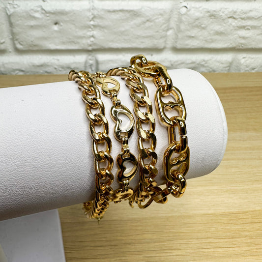 KC Chic Designs 4 Piece Gold Bracelet Set