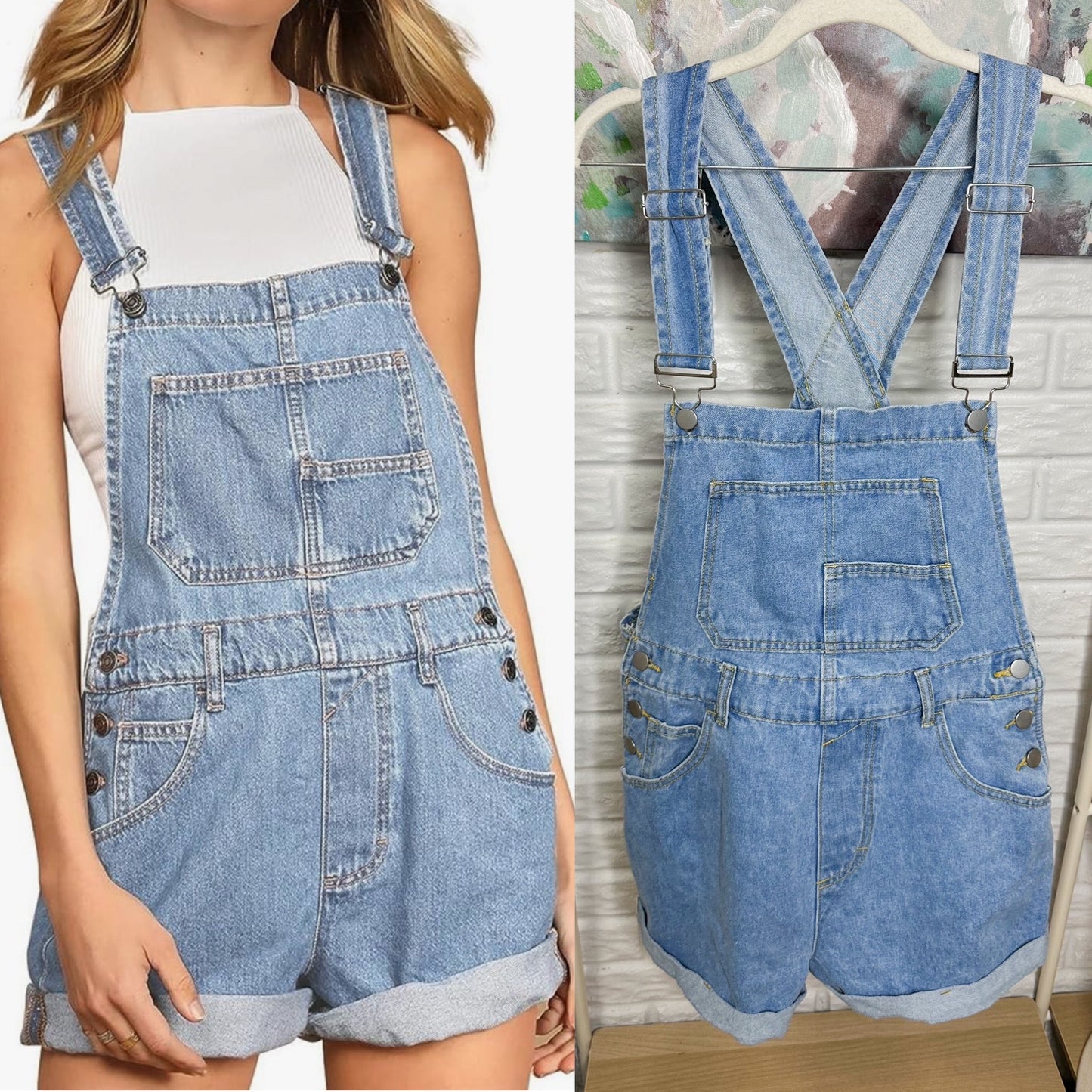 Anrabess New Denim Overalls (S)