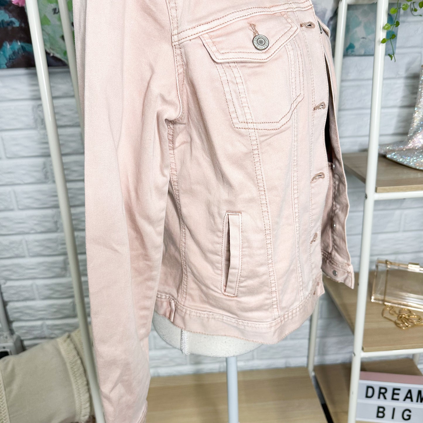 Maurice’s Soft Pink Denim Jacket Size Small