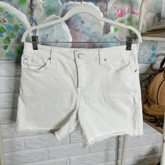 Seven7 White High Rise Shorts Size 8