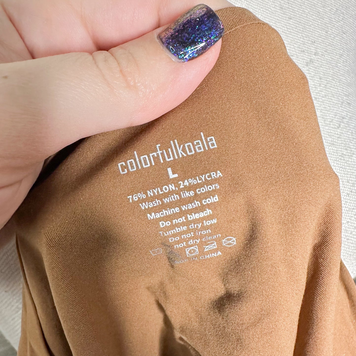 Colorfulkoala New Scoop Neck Long Sleeve Bodysuit (L)