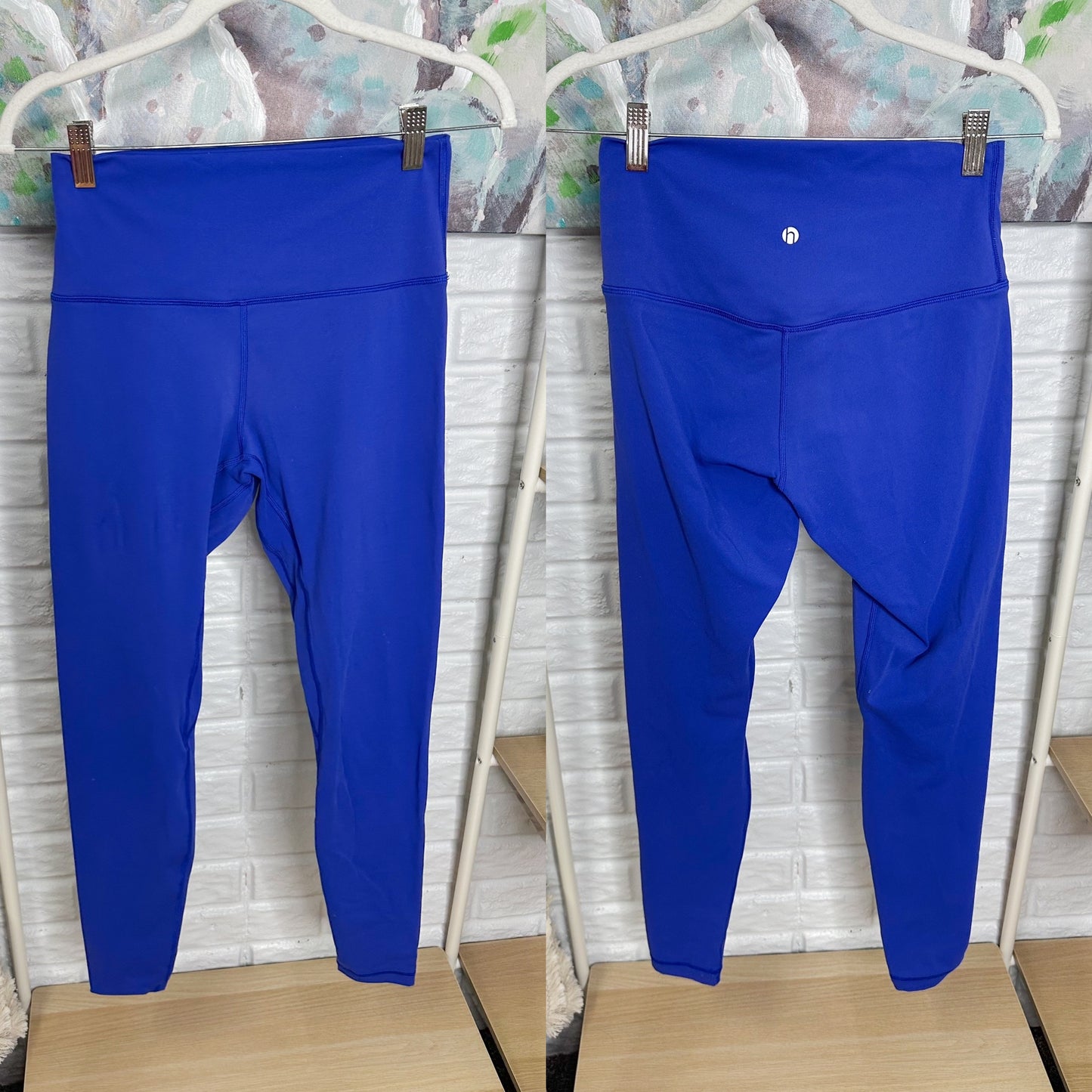 Heynuts High Waist Blue Athletic Leggings (M)