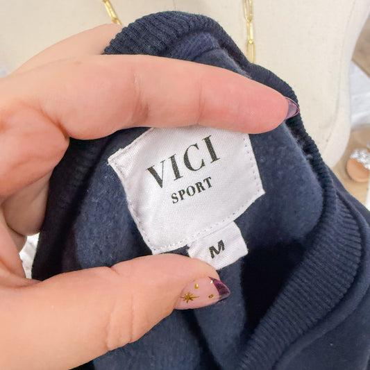 VICI Navy Sport Graphic Sweatshirt (M)