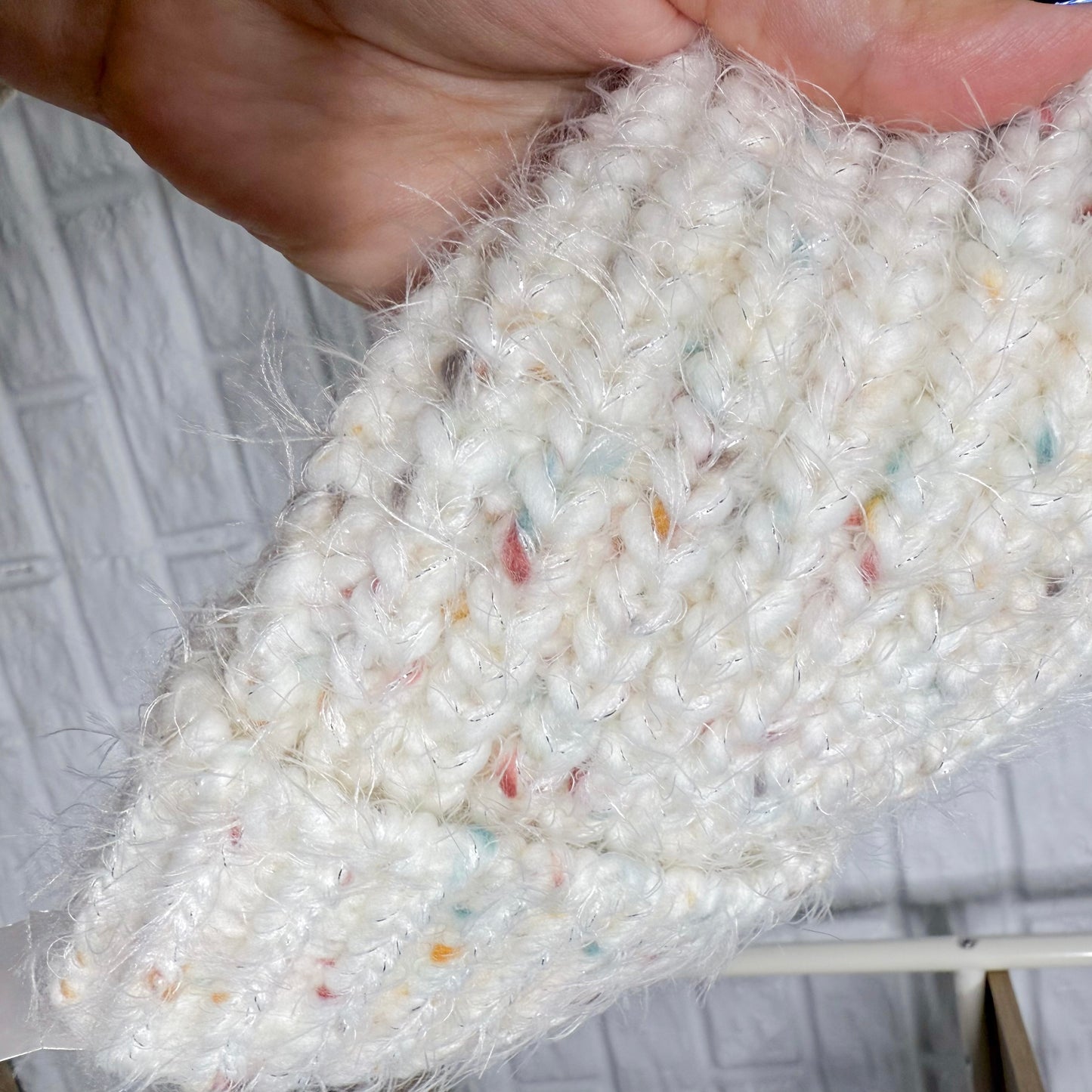 LOFT New White Marble Pom Beanie Hat