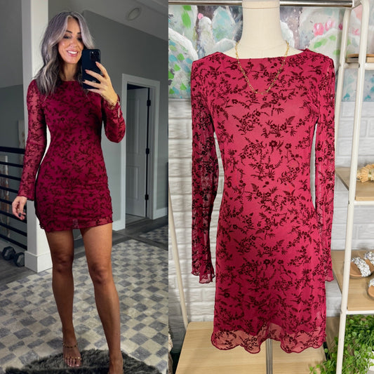 Cupshe x Renee & Elisha New Herbert Paris Mini Dress (M)