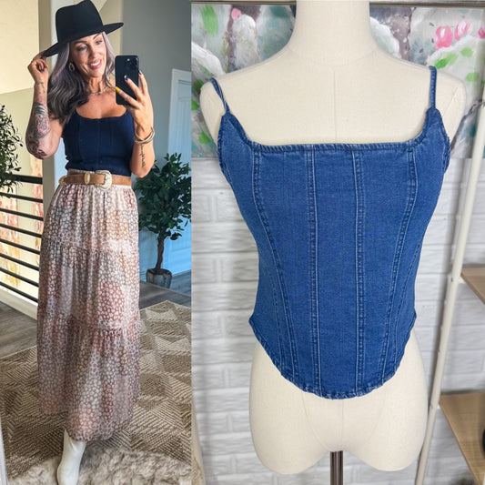 Imily Sleeveless Denim Vest (Small)