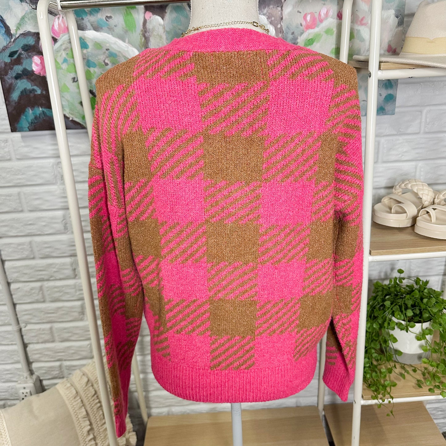 Maurice’s Plaid Button Down Cardigan Size XS