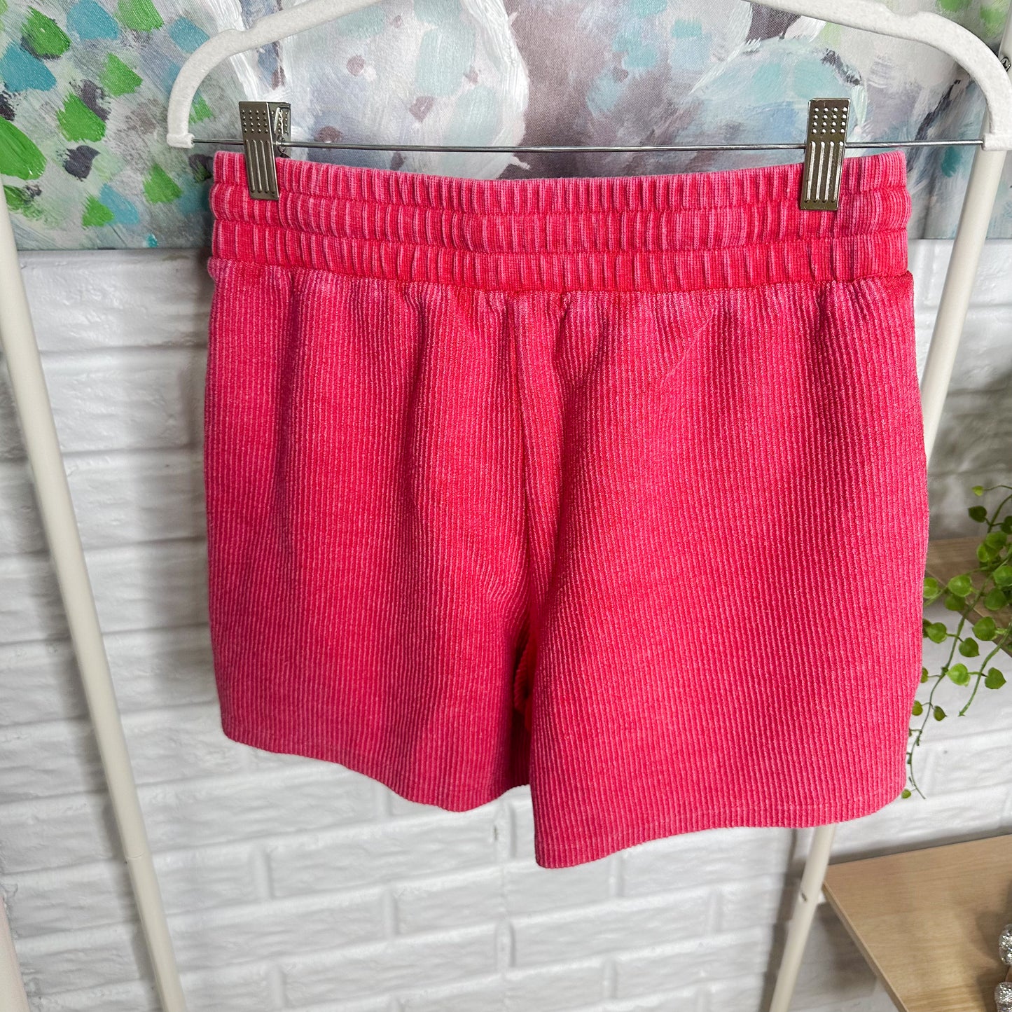 Maurice’s Red Terry Ribbed Shorts (M)