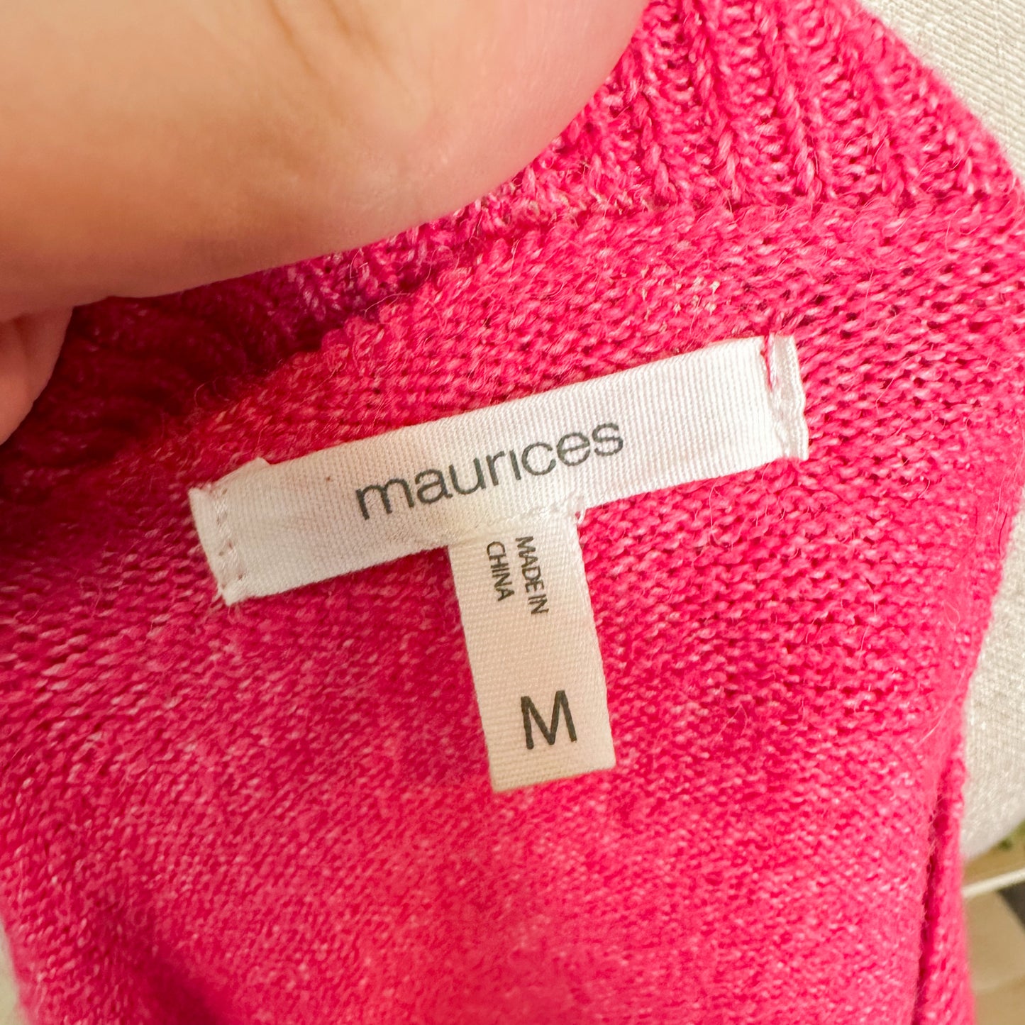 Maurice’s Pink Sweater Size Medium