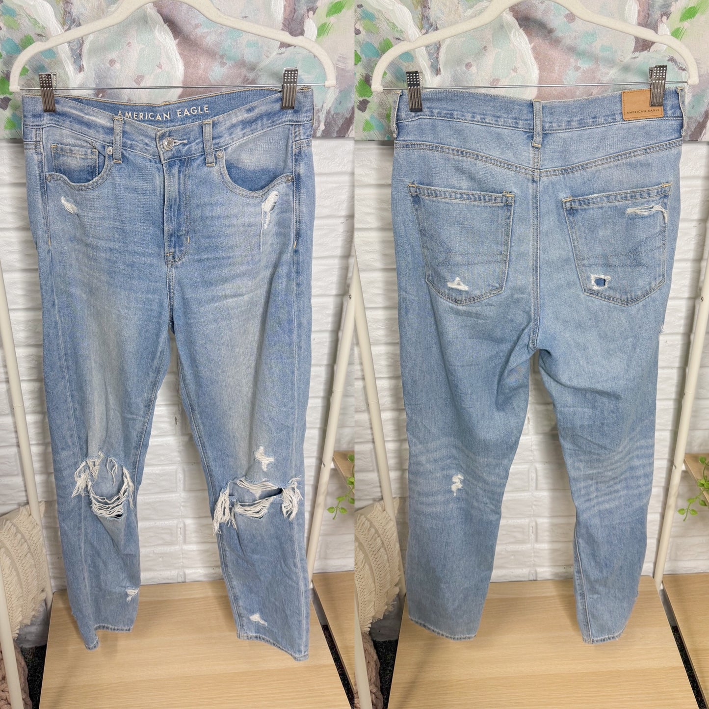 American Eagle Distressed Mom Jeans (4)