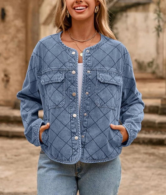 Glamaker Lightweight Quilted Denim Jacket