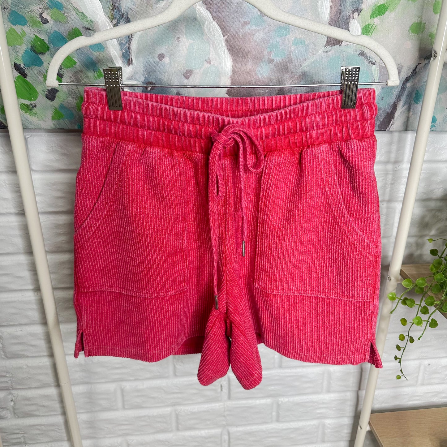 Maurice’s Red Terry Ribbed Shorts (M)